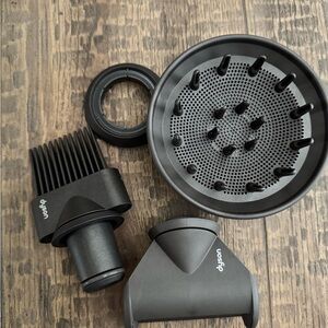 Dyson Hair Dryer Attachments in Dark Gray